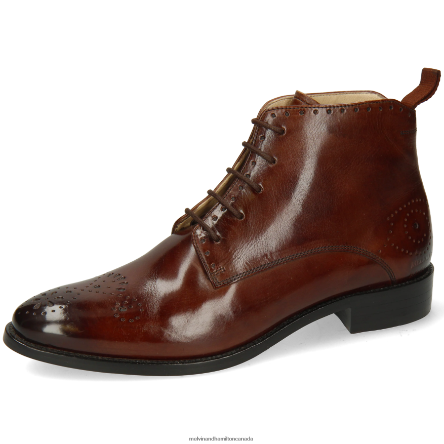 Women Melvin & Hamilton Brown Betty 4 Ankle Boots P4V68P883