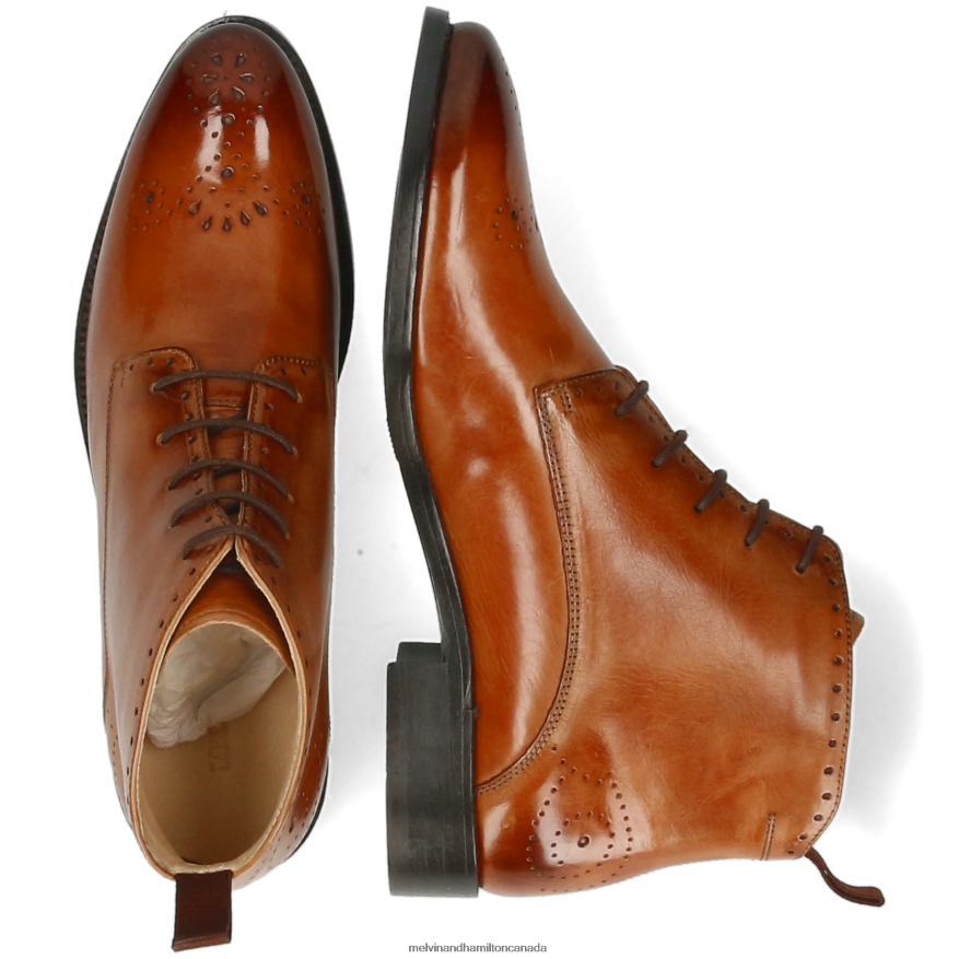 Women Melvin & Hamilton Brown Betty 4 Ankle Boots P4V68P960