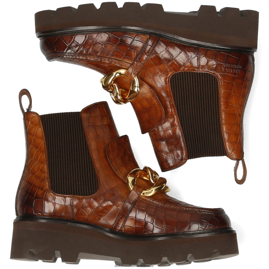 Women Melvin & Hamilton Brown Cassy 1 Ankle Boots P4V68P965