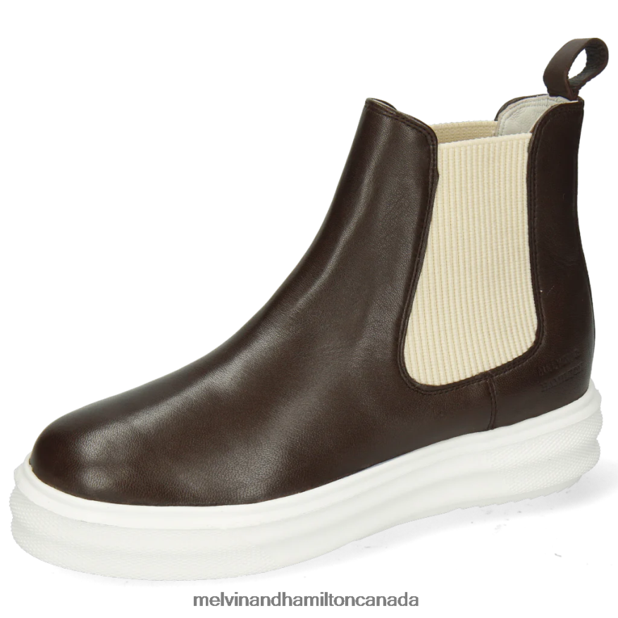 Women Melvin & Hamilton Brown Fay 1 Ankle Boots P4V68P1059