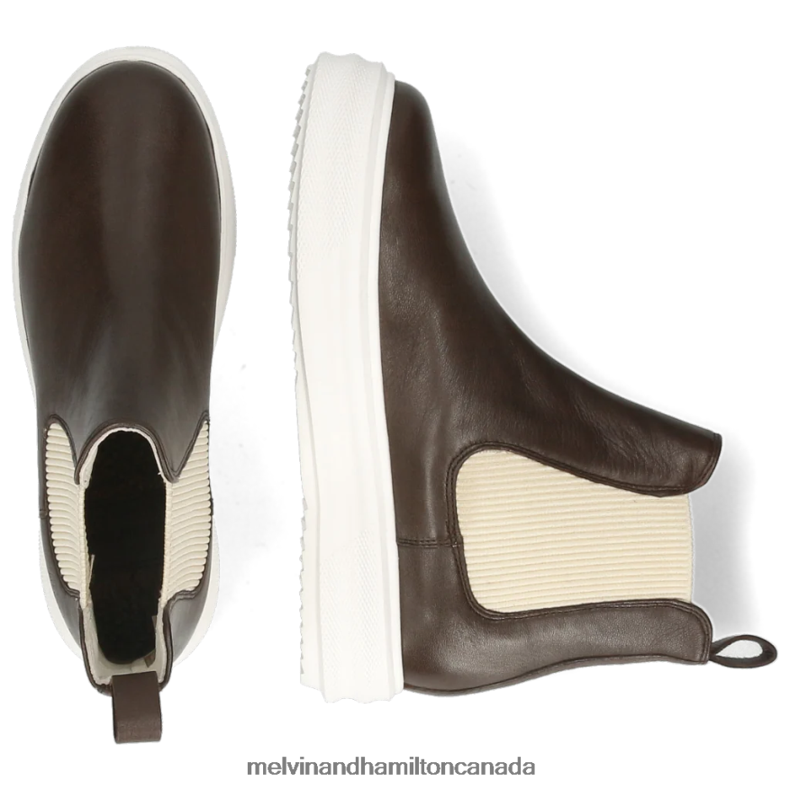 Women Melvin & Hamilton Brown Fay 1 Ankle Boots P4V68P1059