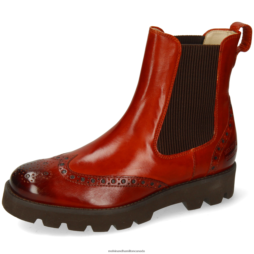 Women Melvin & Hamilton Brown Jade 8 Ankle Boots P4V68P799