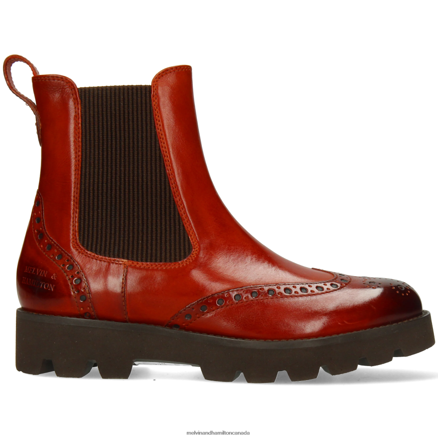 Women Melvin & Hamilton Brown Jade 8 Ankle Boots P4V68P799