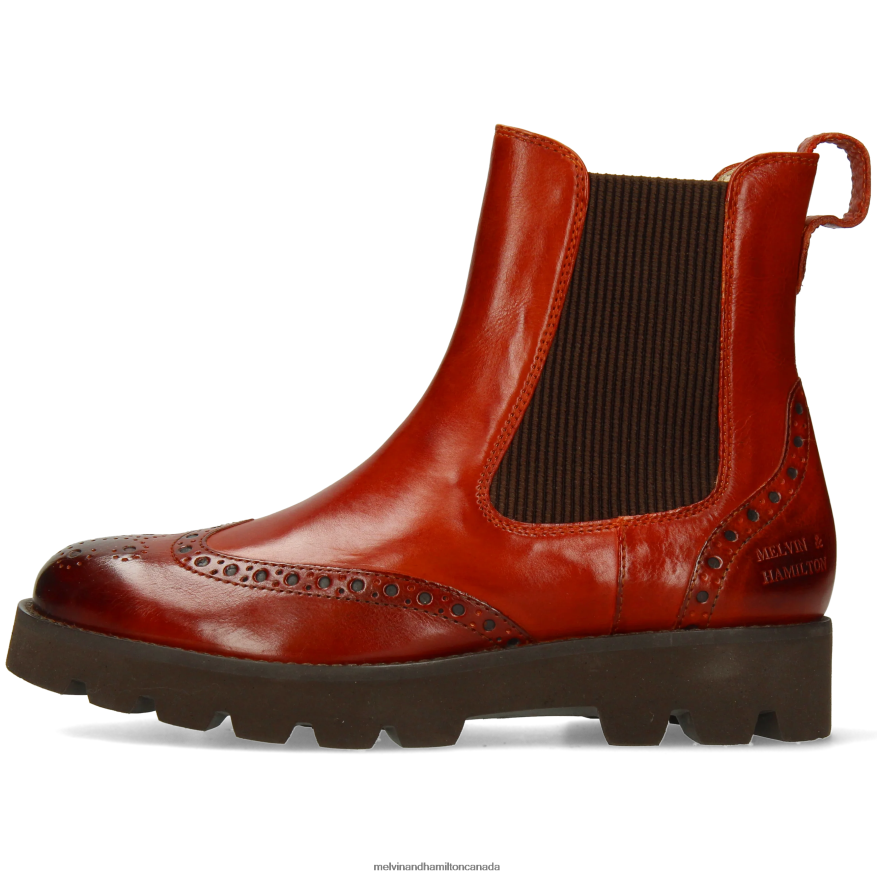 Women Melvin & Hamilton Brown Jade 8 Ankle Boots P4V68P799