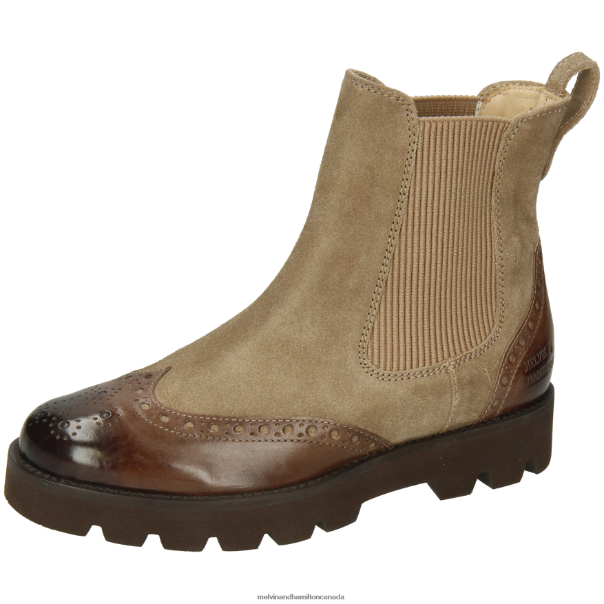 Women Melvin & Hamilton Brown Jade 8 Ankle Boots P4V68P809