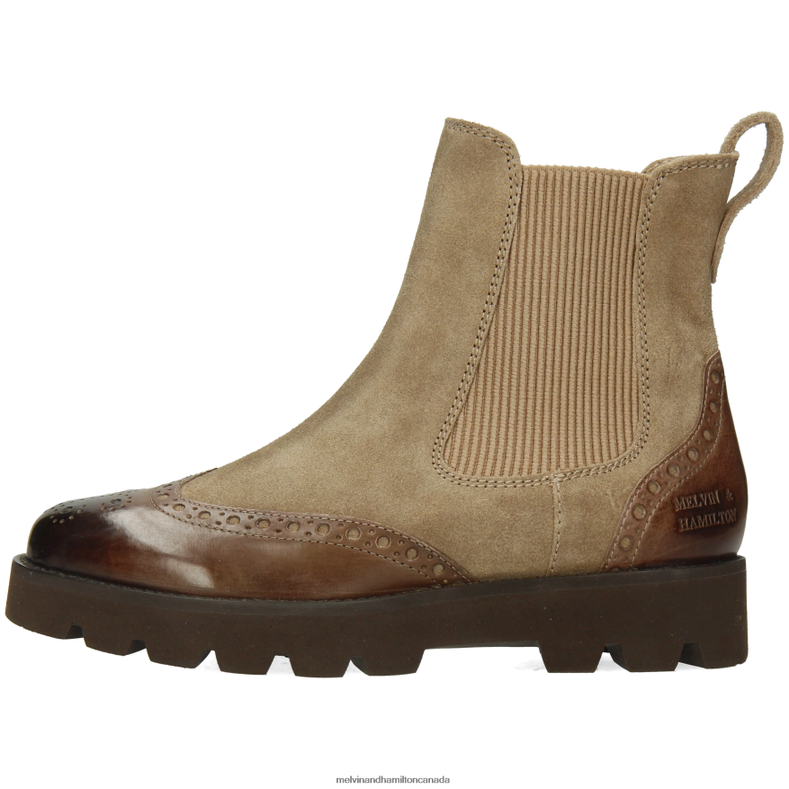 Women Melvin & Hamilton Brown Jade 8 Ankle Boots P4V68P809