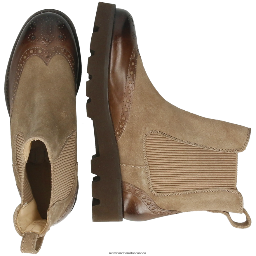 Women Melvin & Hamilton Brown Jade 8 Ankle Boots P4V68P809