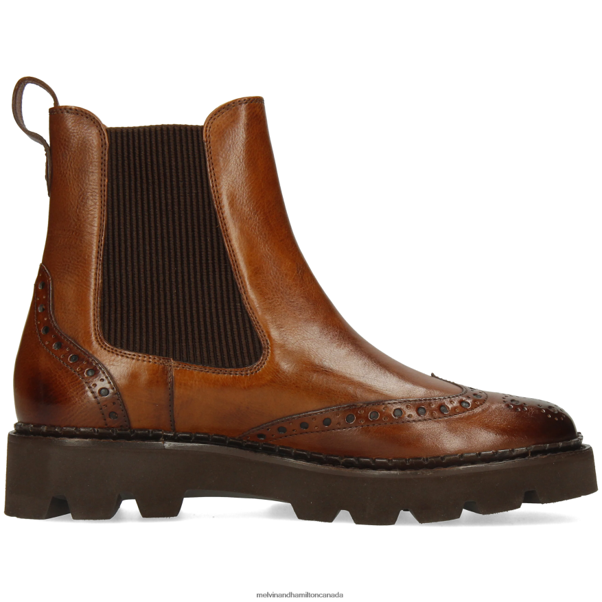 Women Melvin & Hamilton Brown Jade 8 Ankle Boots P4V68P912