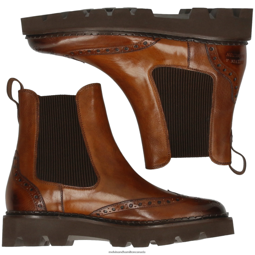 Women Melvin & Hamilton Brown Jade 8 Ankle Boots P4V68P912