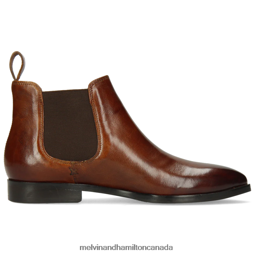 Women Melvin & Hamilton Brown Jessy 1 Ankle Boots P4V68P1143