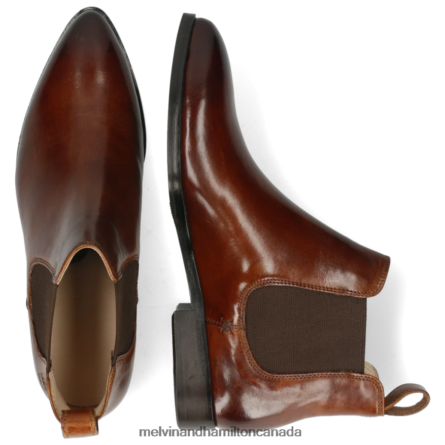 Women Melvin & Hamilton Brown Jessy 1 Ankle Boots P4V68P1143