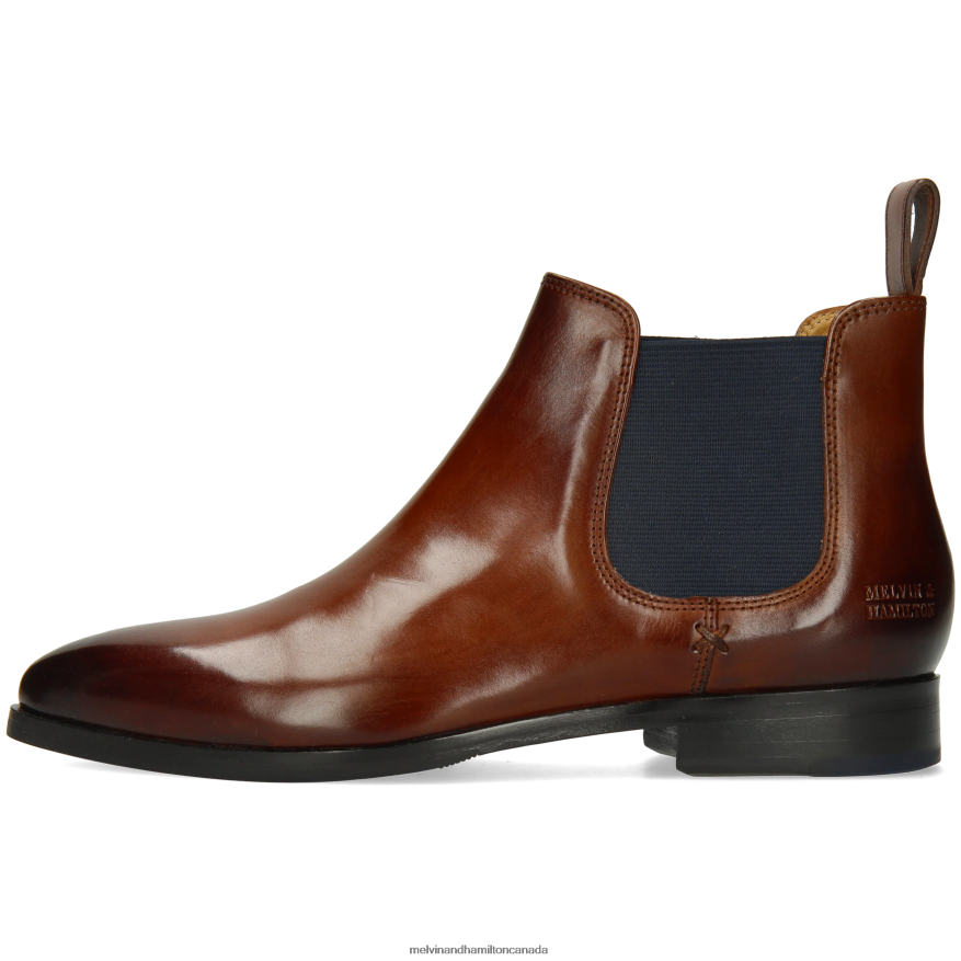 Women Melvin & Hamilton Brown Jessy 1 Ankle Boots P4V68P948