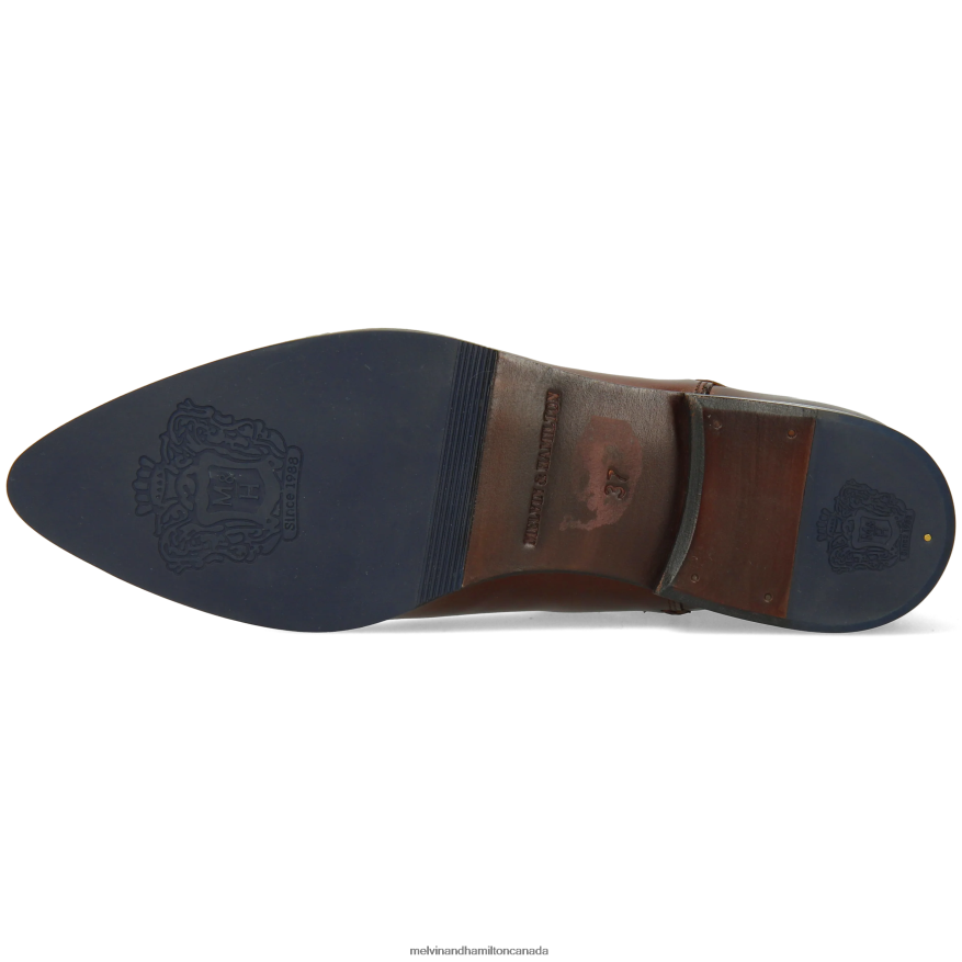 Women Melvin & Hamilton Brown Jessy 1 Ankle Boots P4V68P948