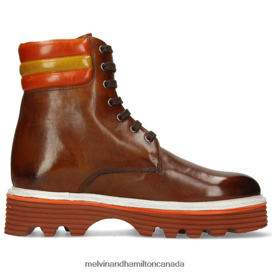 Women Melvin & Hamilton Brown Leonie 17 Ankle Boots P4V68P1042