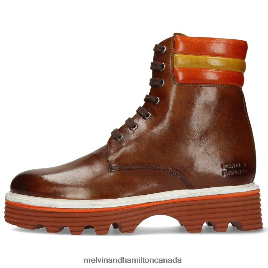 Women Melvin & Hamilton Brown Leonie 17 Ankle Boots P4V68P1042