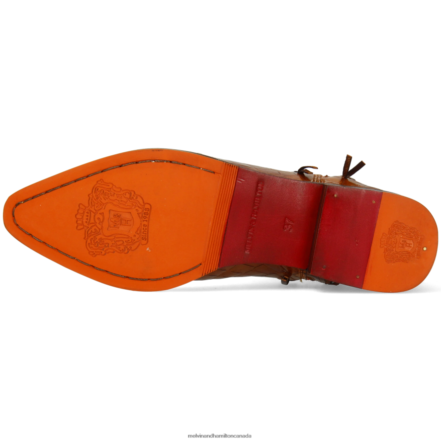 Women Melvin & Hamilton Brown Marlin 10 Ankle Boots P4V68P952