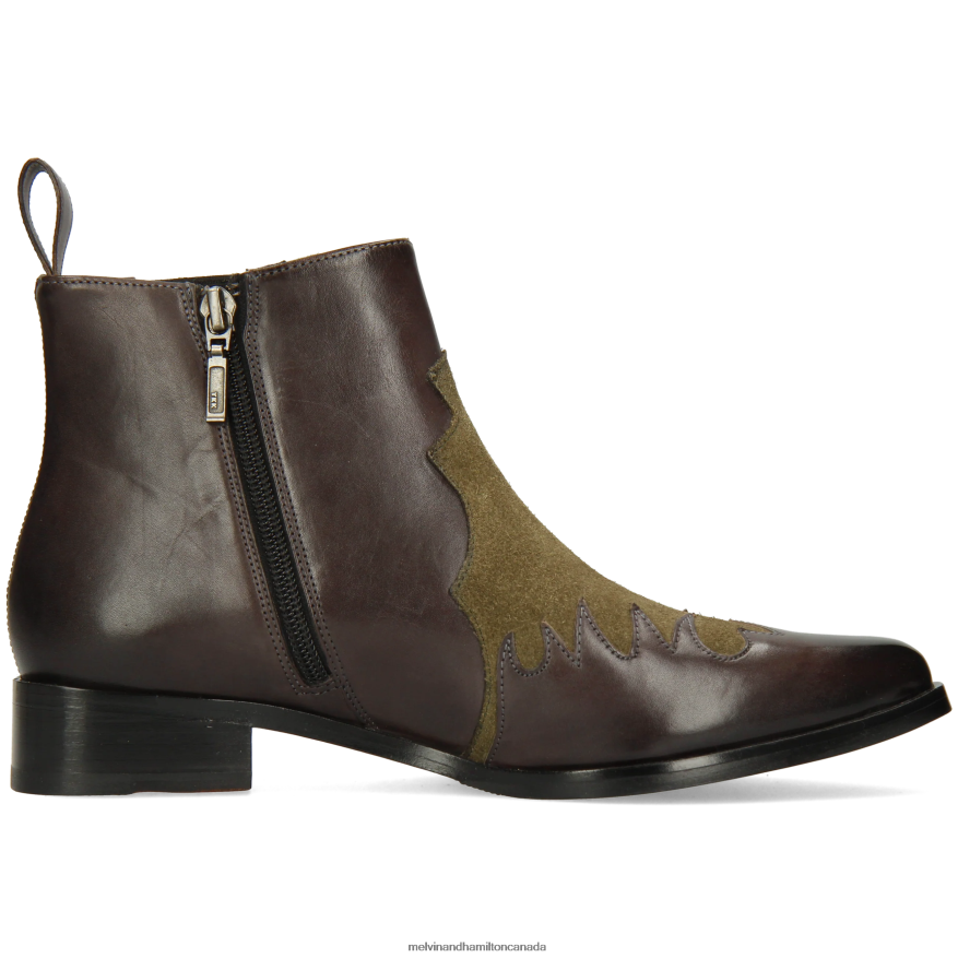Women Melvin & Hamilton Brown Marlin 46 Ankle Boots P4V68P929