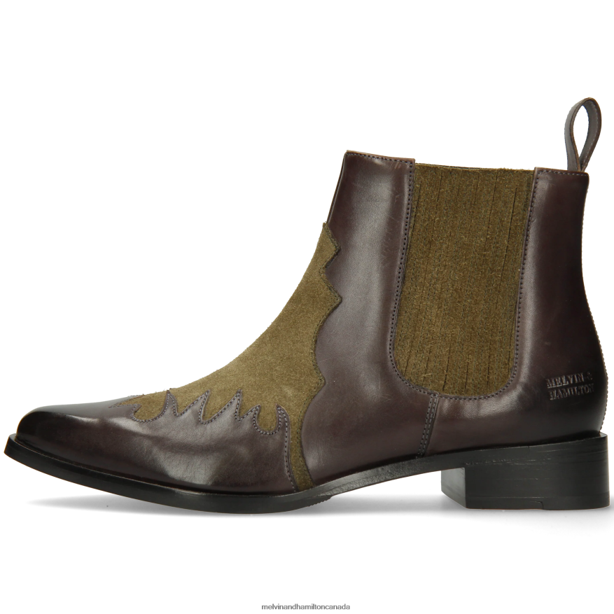Women Melvin & Hamilton Brown Marlin 46 Ankle Boots P4V68P929