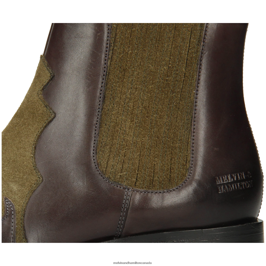 Women Melvin & Hamilton Brown Marlin 46 Ankle Boots P4V68P929