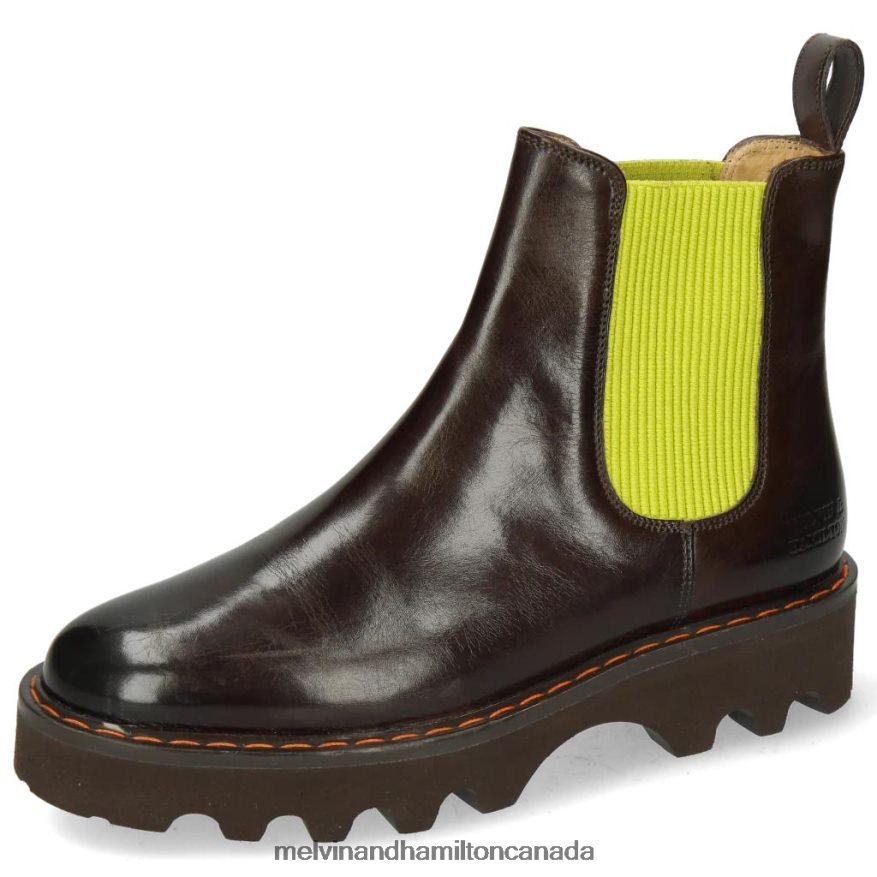 Women Melvin & Hamilton Brown Megan 3R Ankle Boots P4V68P1012