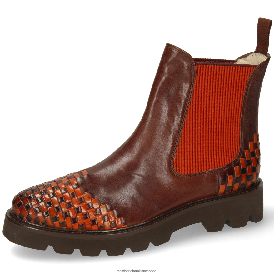 Women Melvin & Hamilton Brown Molly 10 Ankle Boots P4V68P889