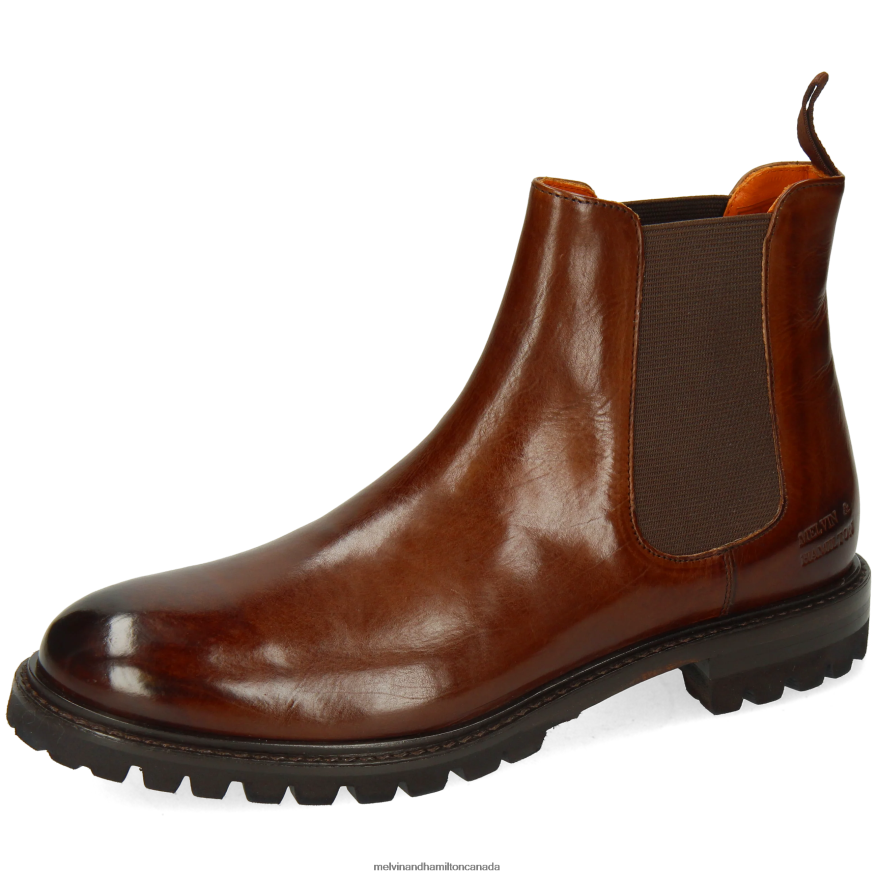 Women Melvin & Hamilton Brown Regine 8 Ankle Boots P4V68P818