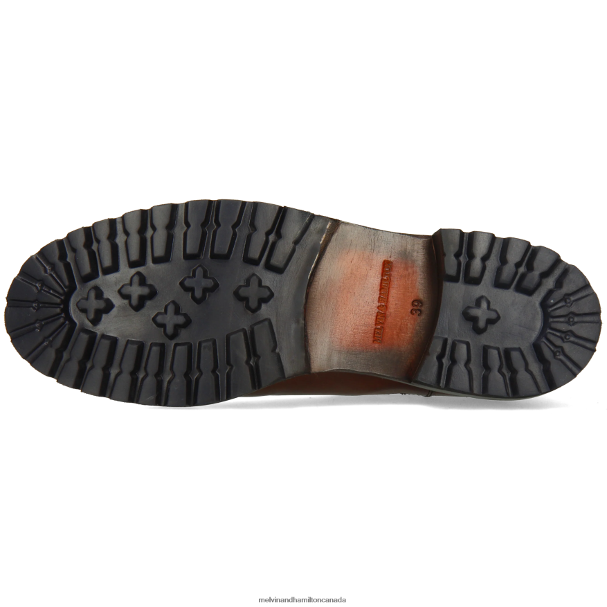 Women Melvin & Hamilton Brown Regine 8 Ankle Boots P4V68P818