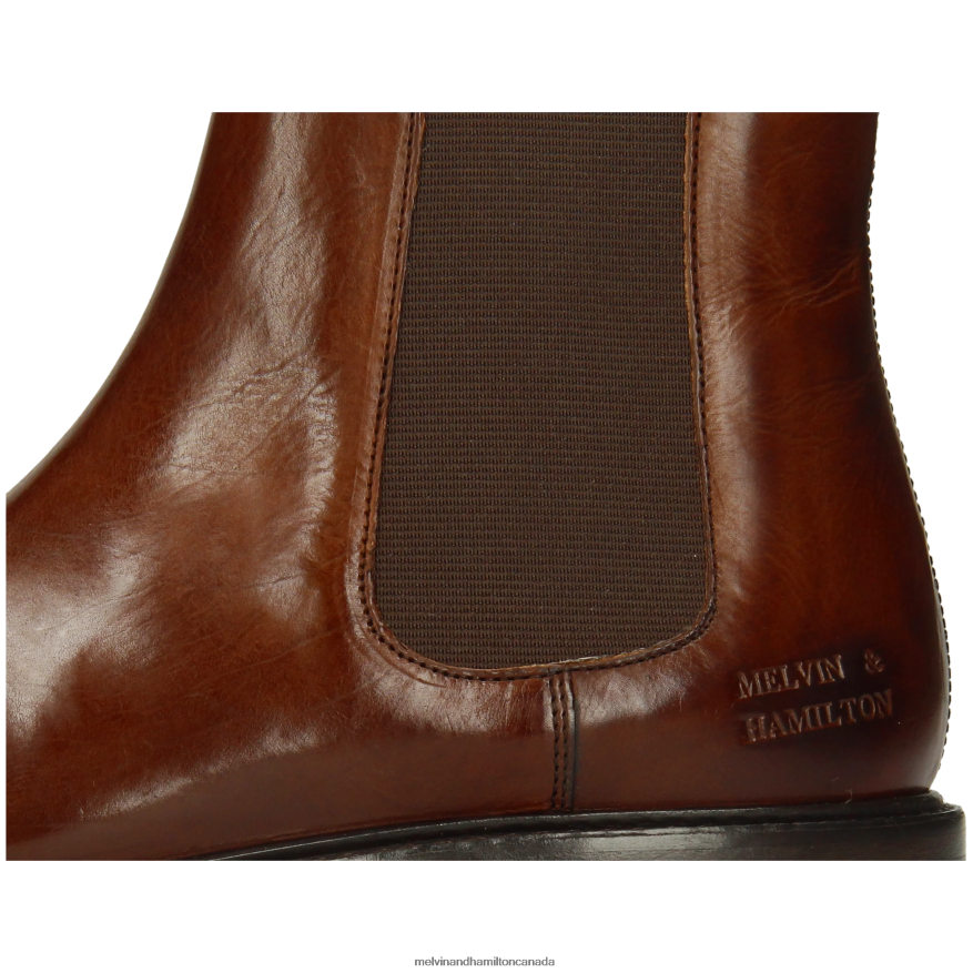 Women Melvin & Hamilton Brown Regine 8 Ankle Boots P4V68P818