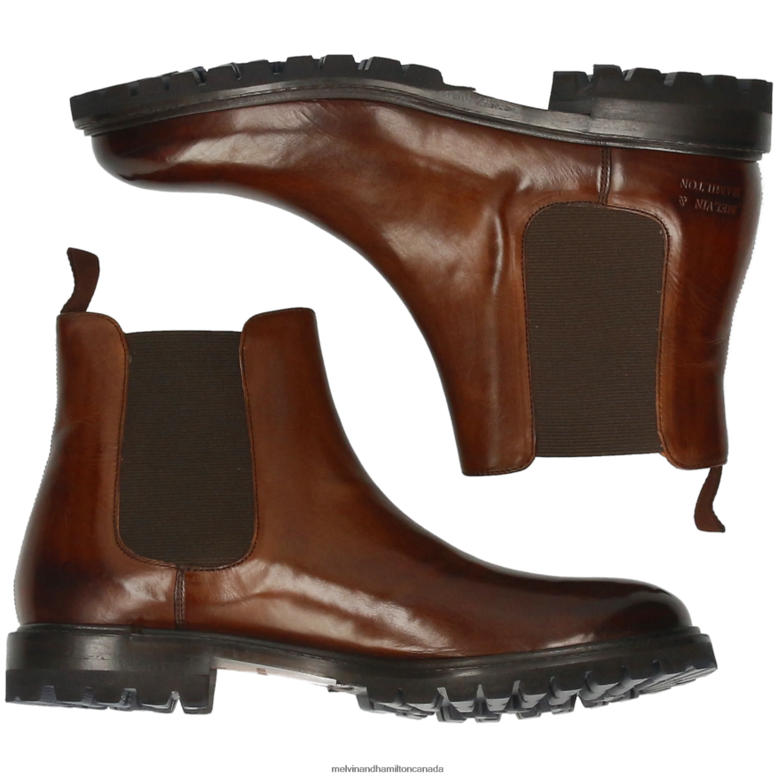 Women Melvin & Hamilton Brown Regine 8 Ankle Boots P4V68P818