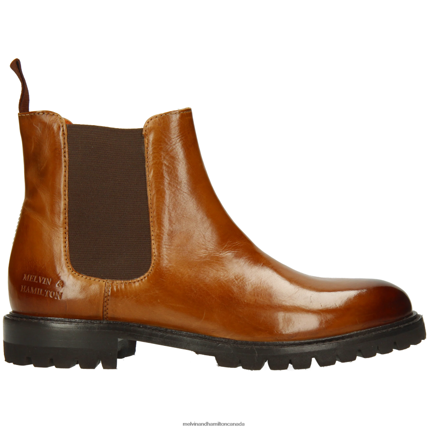 Women Melvin & Hamilton Brown Regine 8 Ankle Boots P4V68P826