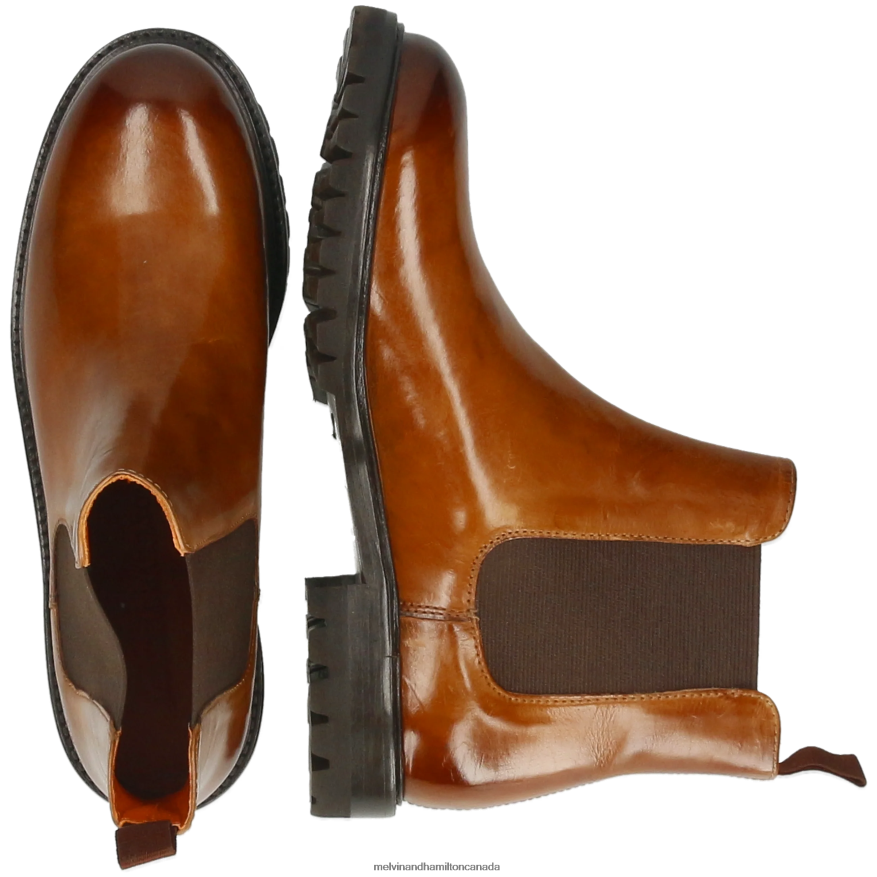 Women Melvin & Hamilton Brown Regine 8 Ankle Boots P4V68P826