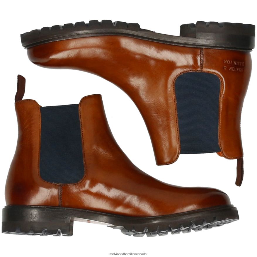 Women Melvin & Hamilton Brown Regine 8 Ankle Boots P4V68P854
