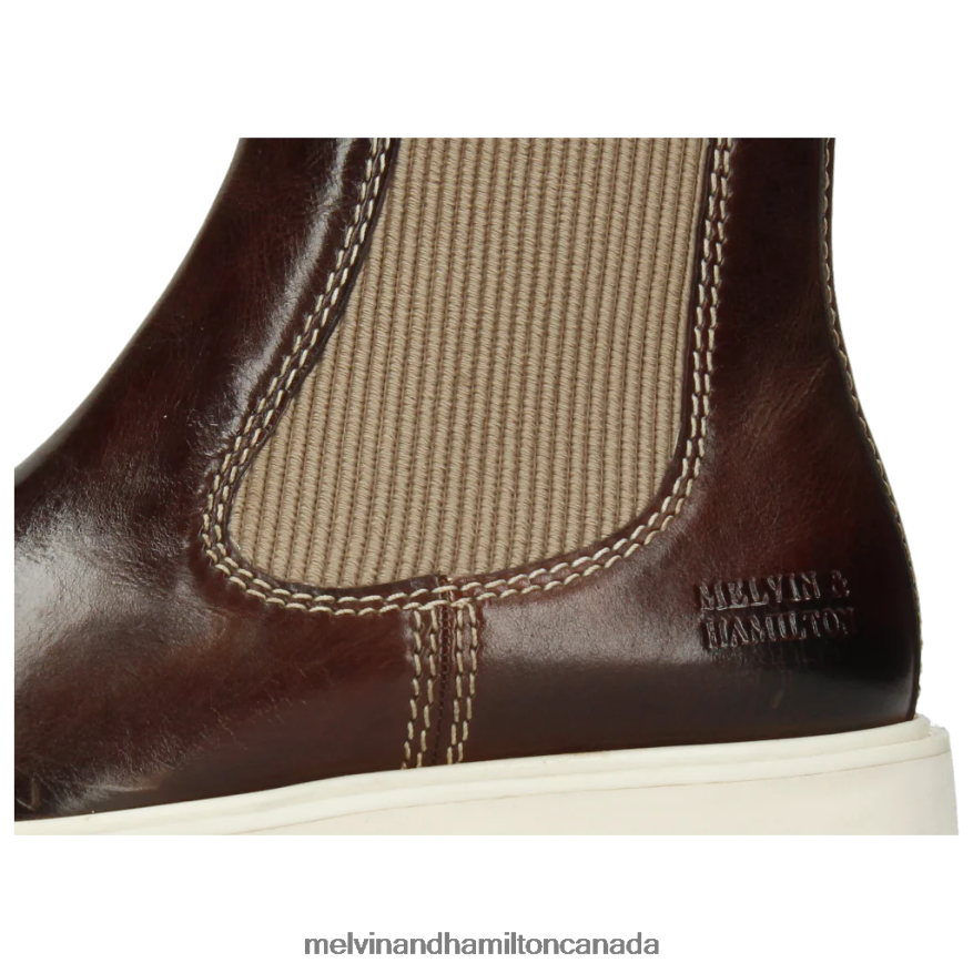 Women Melvin & Hamilton Brown Sally 135 Ankle Boots P4V68P1016