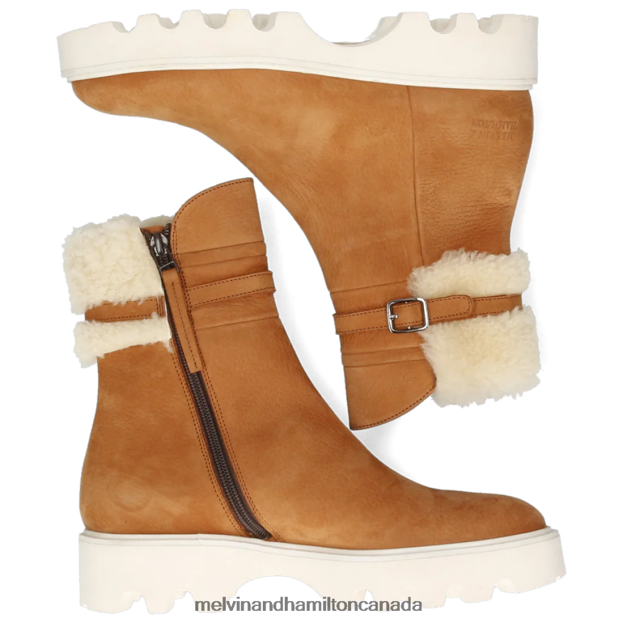 Women Melvin & Hamilton Brown Sally 138 Ankle Boots P4V68P1090