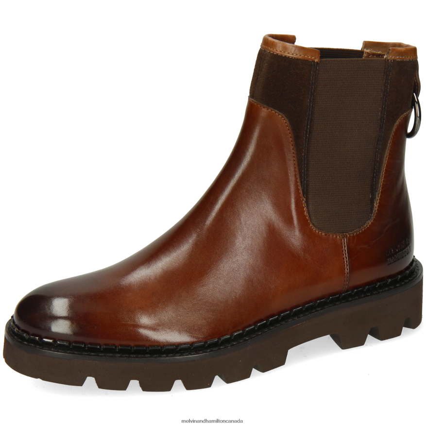 Women Melvin & Hamilton Brown Sally 187 Ankle Boots P4V68P896