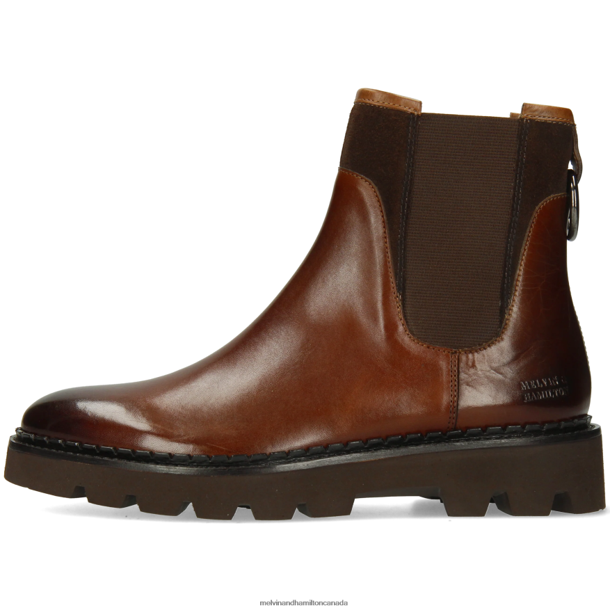 Women Melvin & Hamilton Brown Sally 187 Ankle Boots P4V68P896