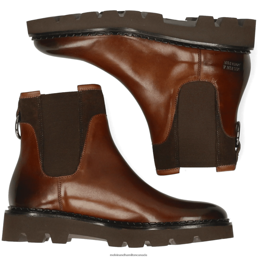 Women Melvin & Hamilton Brown Sally 187 Ankle Boots P4V68P896