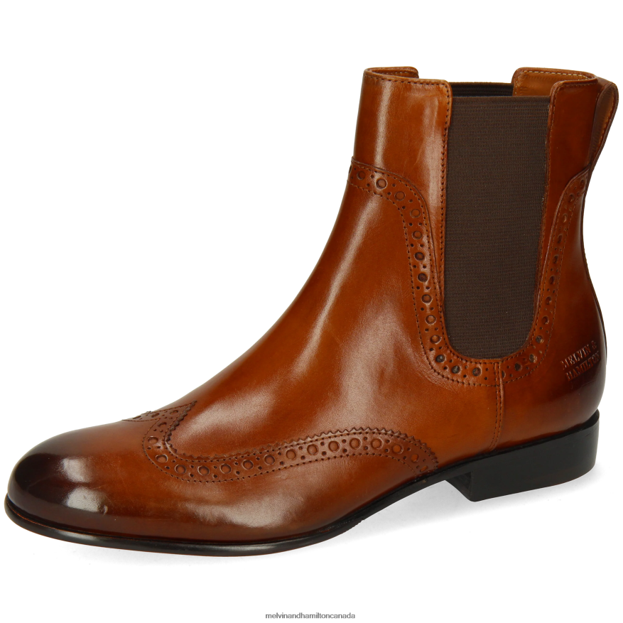 Women Melvin & Hamilton Brown Sally 192 Ankle Boots P4V68P842