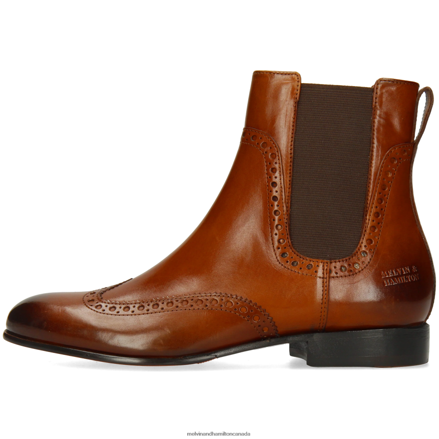 Women Melvin & Hamilton Brown Sally 192 Ankle Boots P4V68P842