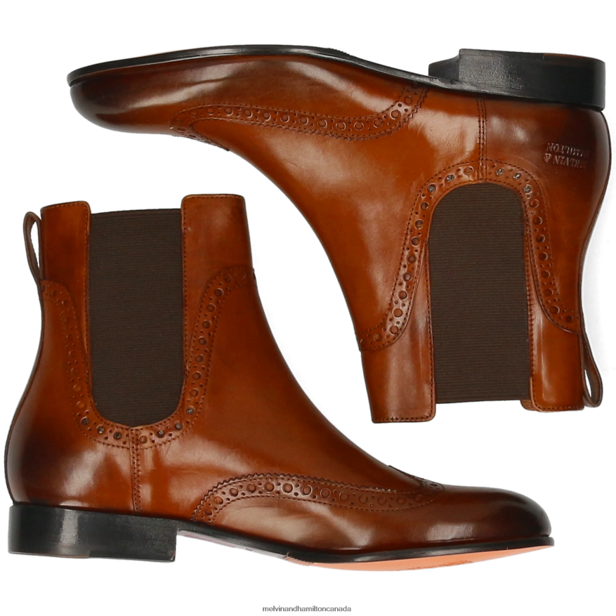 Women Melvin & Hamilton Brown Sally 192 Ankle Boots P4V68P842