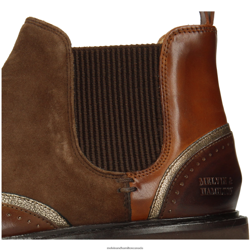 Women Melvin & Hamilton Brown Sally 19 Ankle Boots P4V68P822