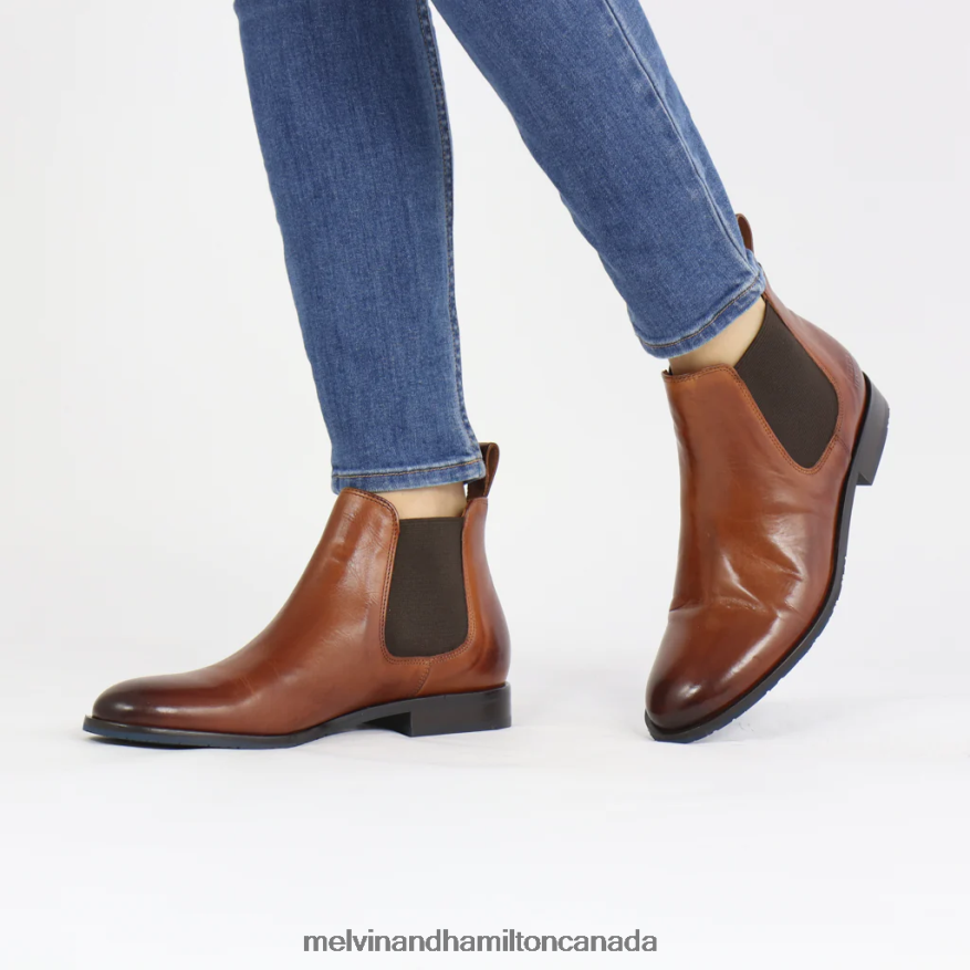 Women Melvin & Hamilton Brown Sally 25 Ankle Boots P4V68P1138