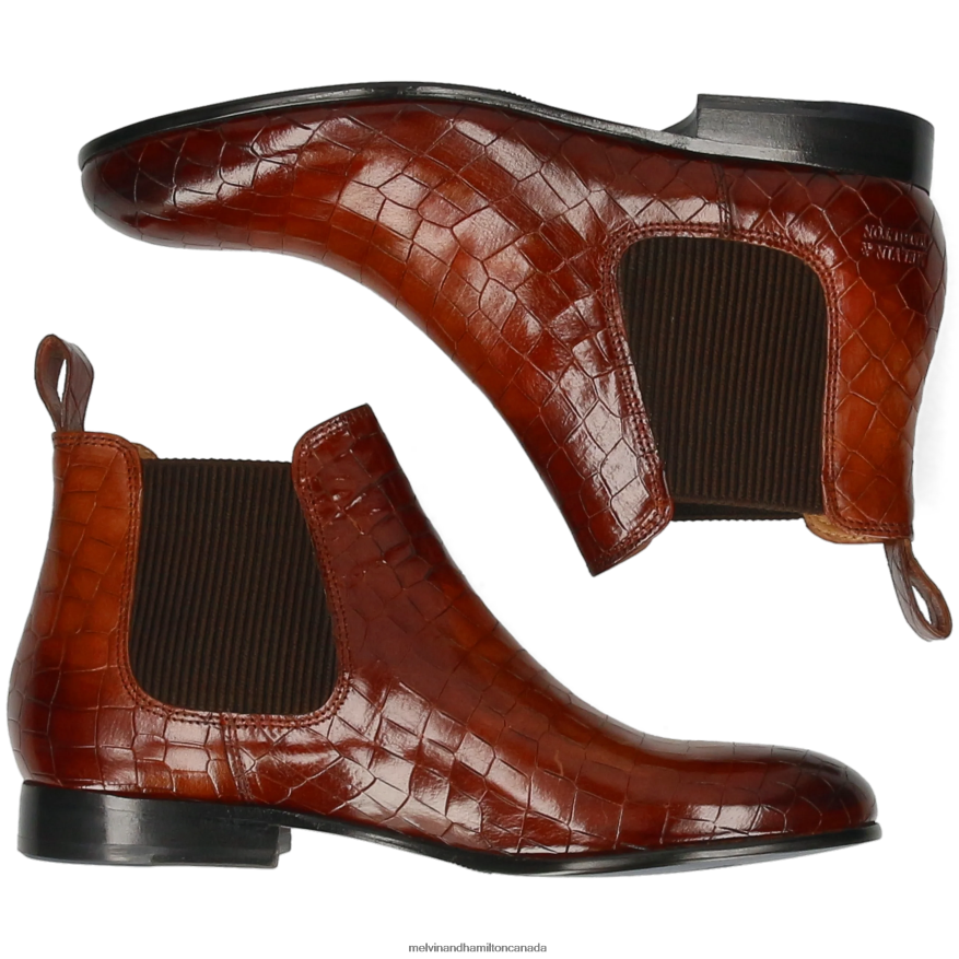 Women Melvin & Hamilton Brown Sally 25 Ankle Boots P4V68P901