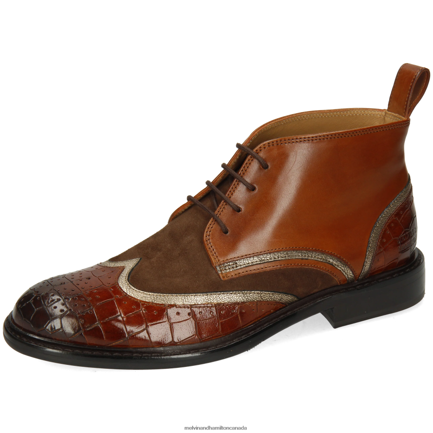 Women Melvin & Hamilton Brown Sally 30 Ankle Boots P4V68P982