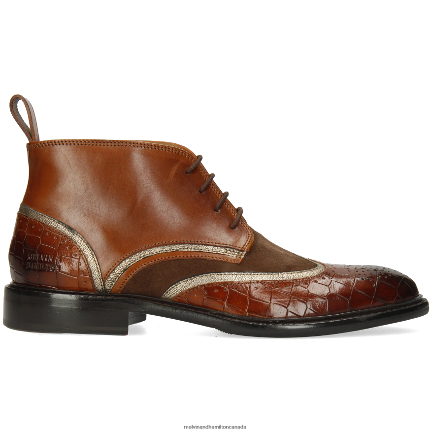 Women Melvin & Hamilton Brown Sally 30 Ankle Boots P4V68P982