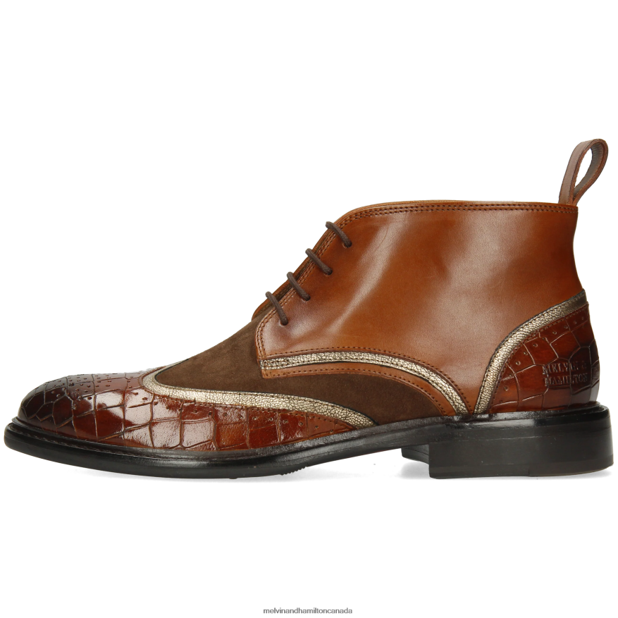 Women Melvin & Hamilton Brown Sally 30 Ankle Boots P4V68P982