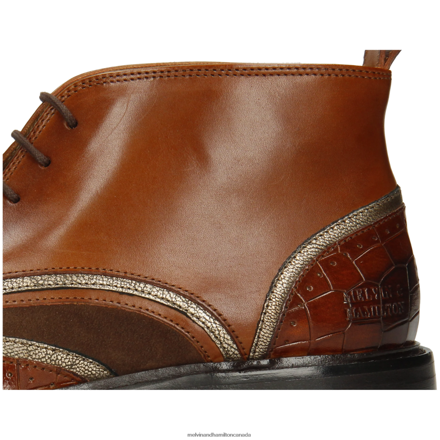 Women Melvin & Hamilton Brown Sally 30 Ankle Boots P4V68P982