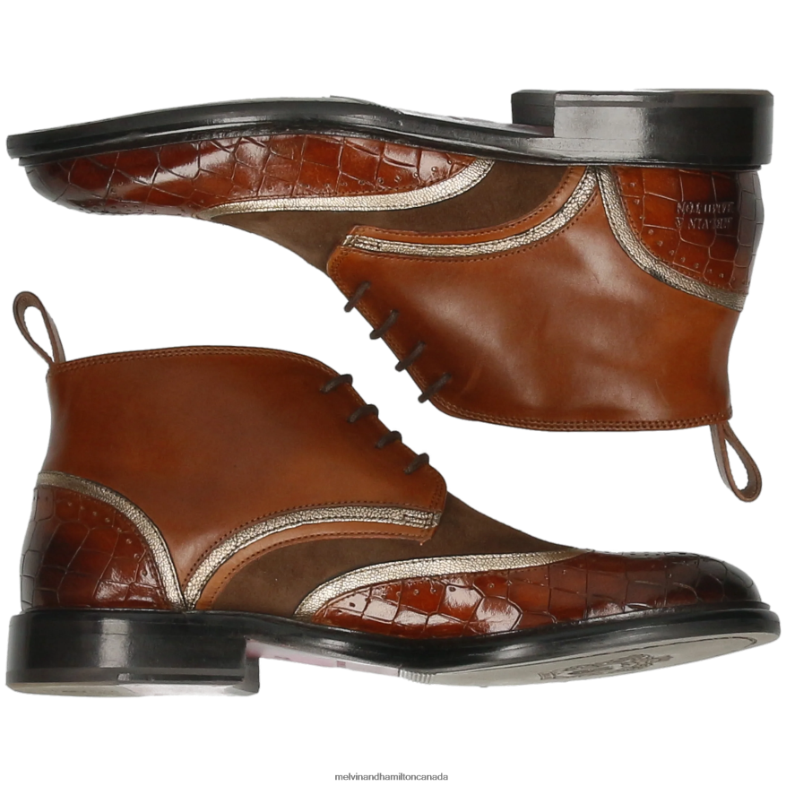 Women Melvin & Hamilton Brown Sally 30 Ankle Boots P4V68P982