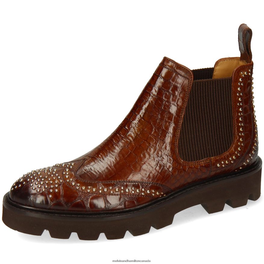 Women Melvin & Hamilton Brown Sally 45 Ankle Boots P4V68P881