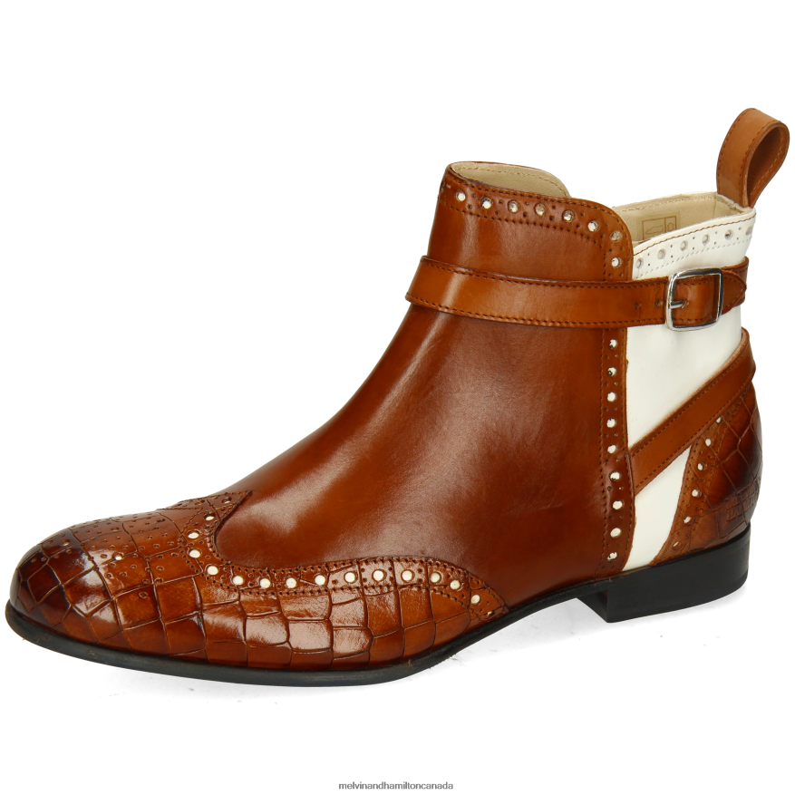 Women Melvin & Hamilton Brown Sally 60 Ankle Boots P4V68P819